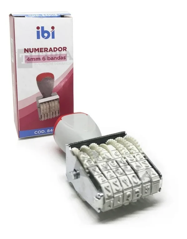 Sello Numerador Manual Ibi 4 Mm 6 Bandas