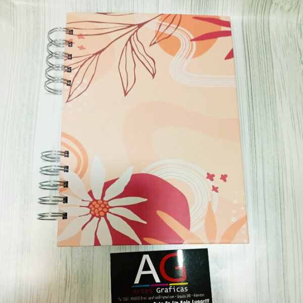 CUADERNO TAPA DURA  FLORAL TAMAÑO A5 - Image 3