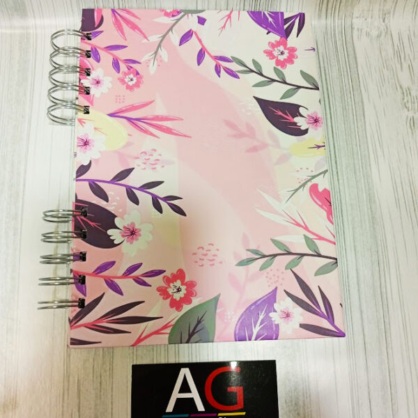 CUADERNO TAPA DURA  FLORAL TAMAÑO A5 - Image 4