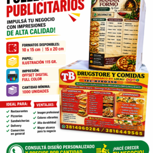 FOLLETOS FULL COLOR X 1000 UNI.