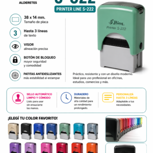 Sello Automático Shiny S-222